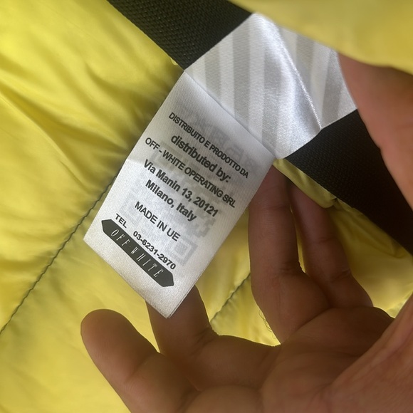 Off-White Black and Yellow Puffer (100% Authentic) Extremely Rare Size M(Slim L) - Picture 11 of 13